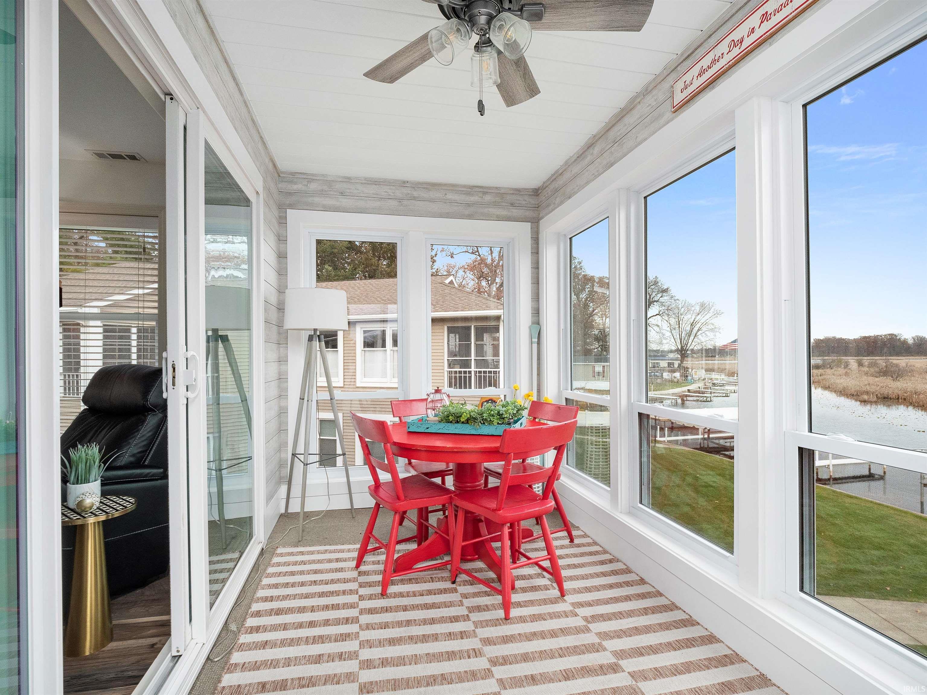 Sunroom / solarium featuring plenty of natural light