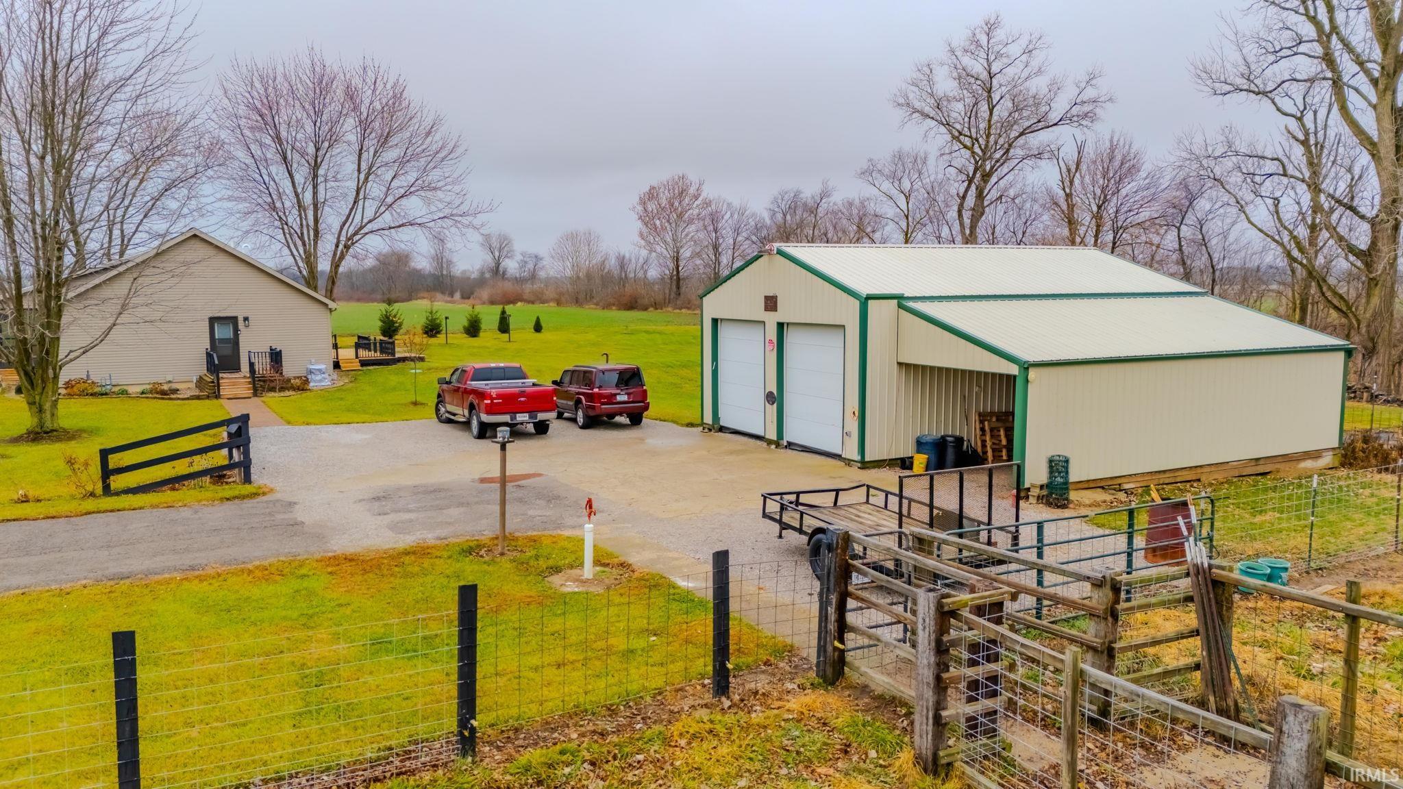 View of outbuilding with a view of countryside
