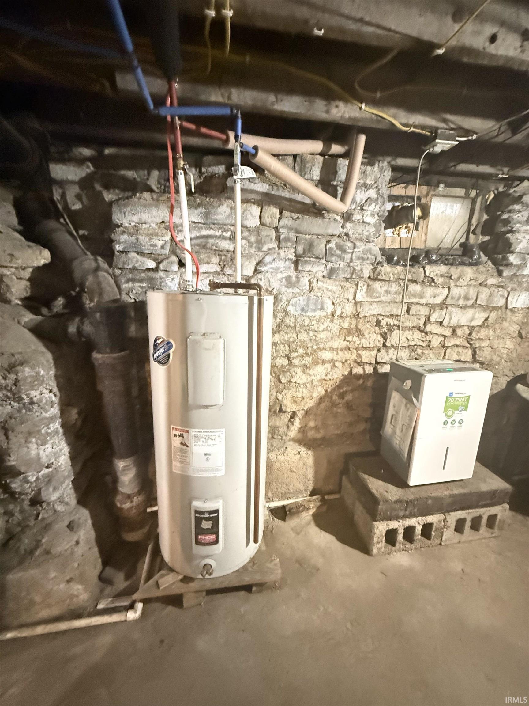 Utilities featuring electric water heater