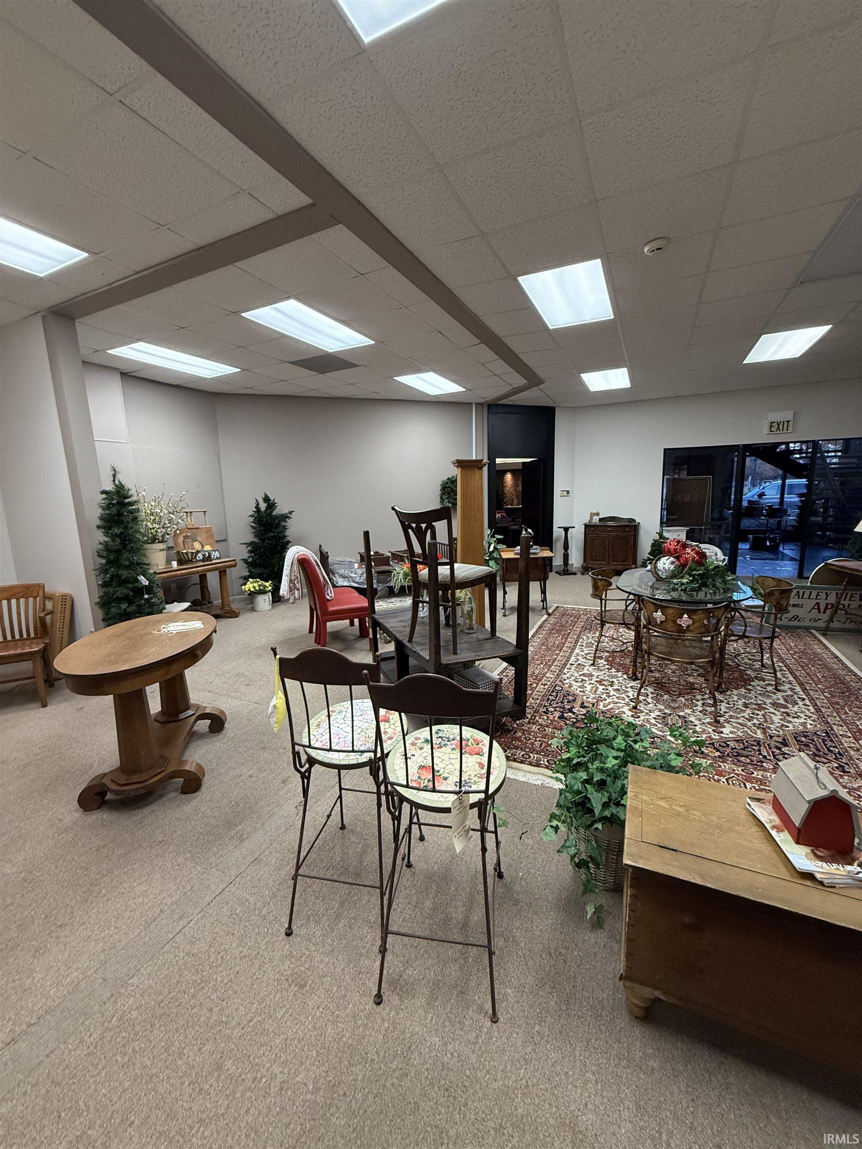 Misc room with a drop ceiling