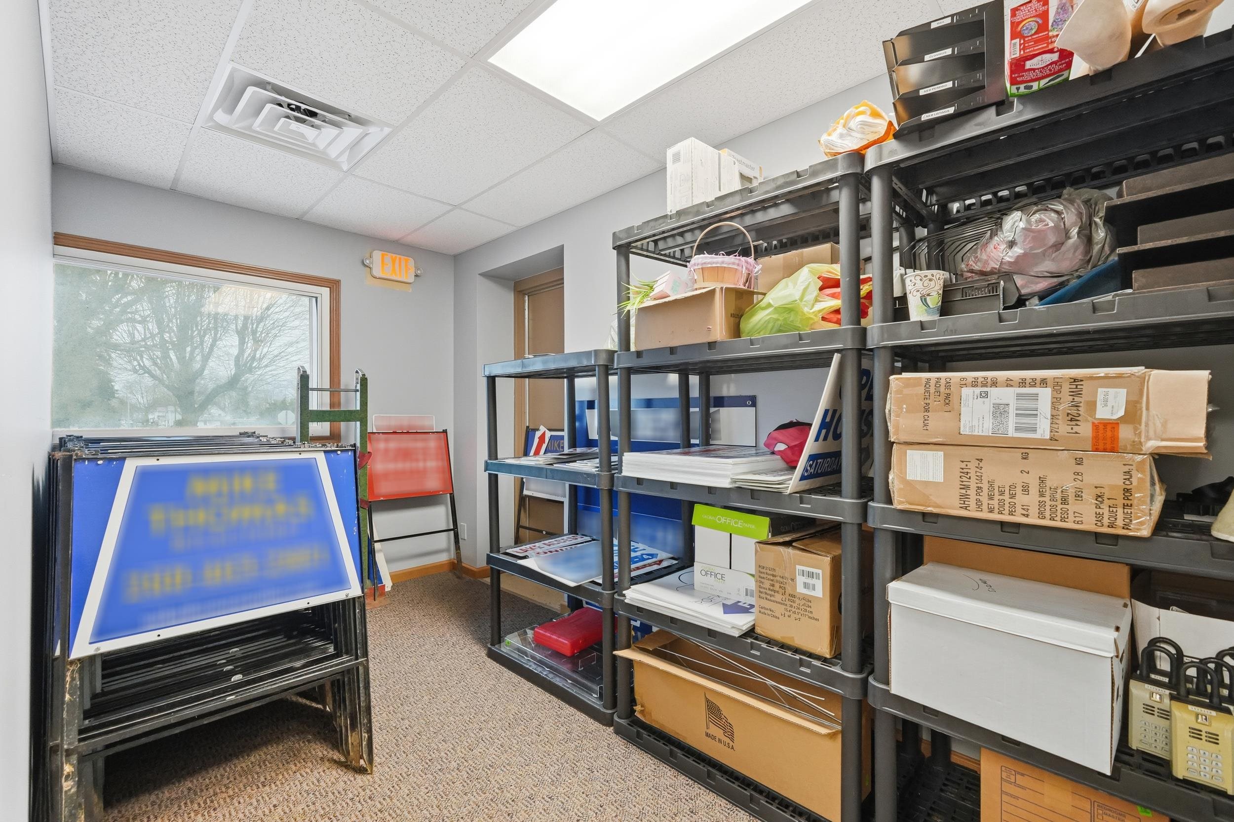 View of storage room