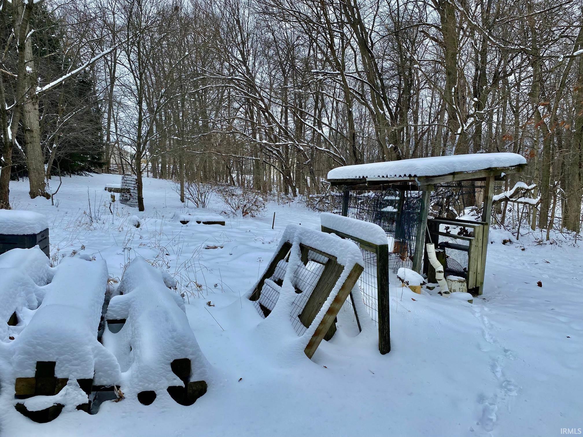 View of snowy yard