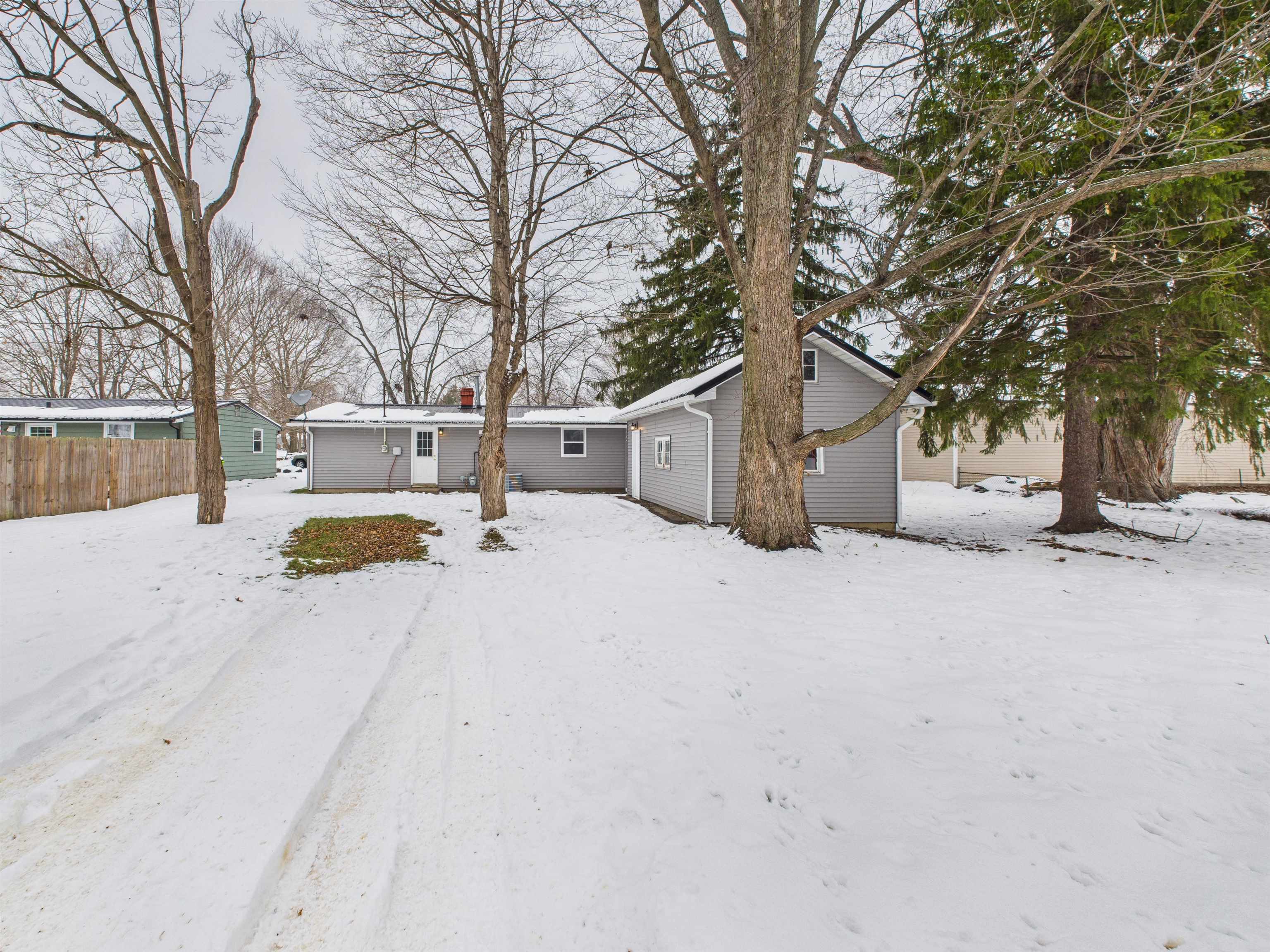 View of snowy yard