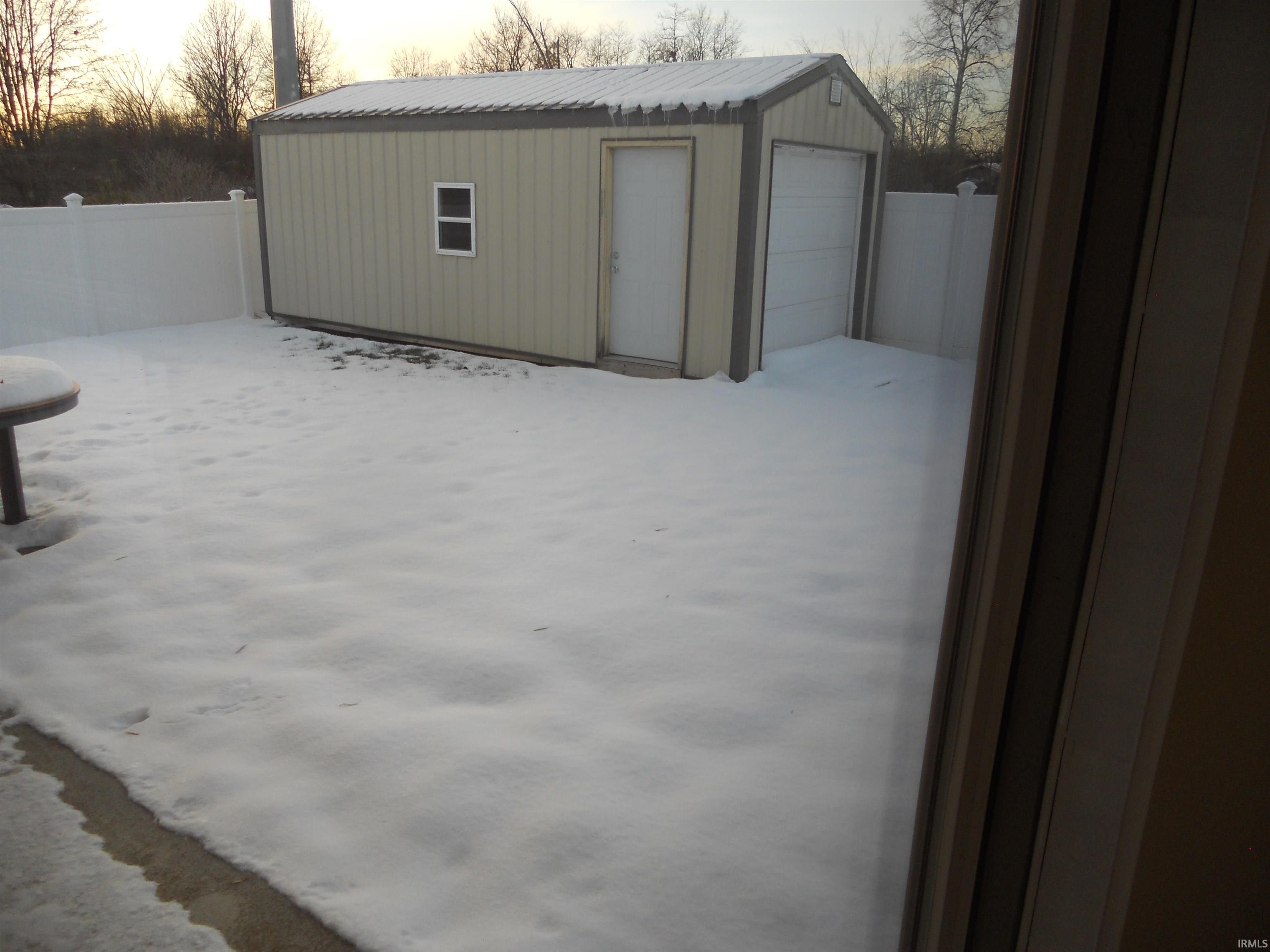 View of snow covered structure