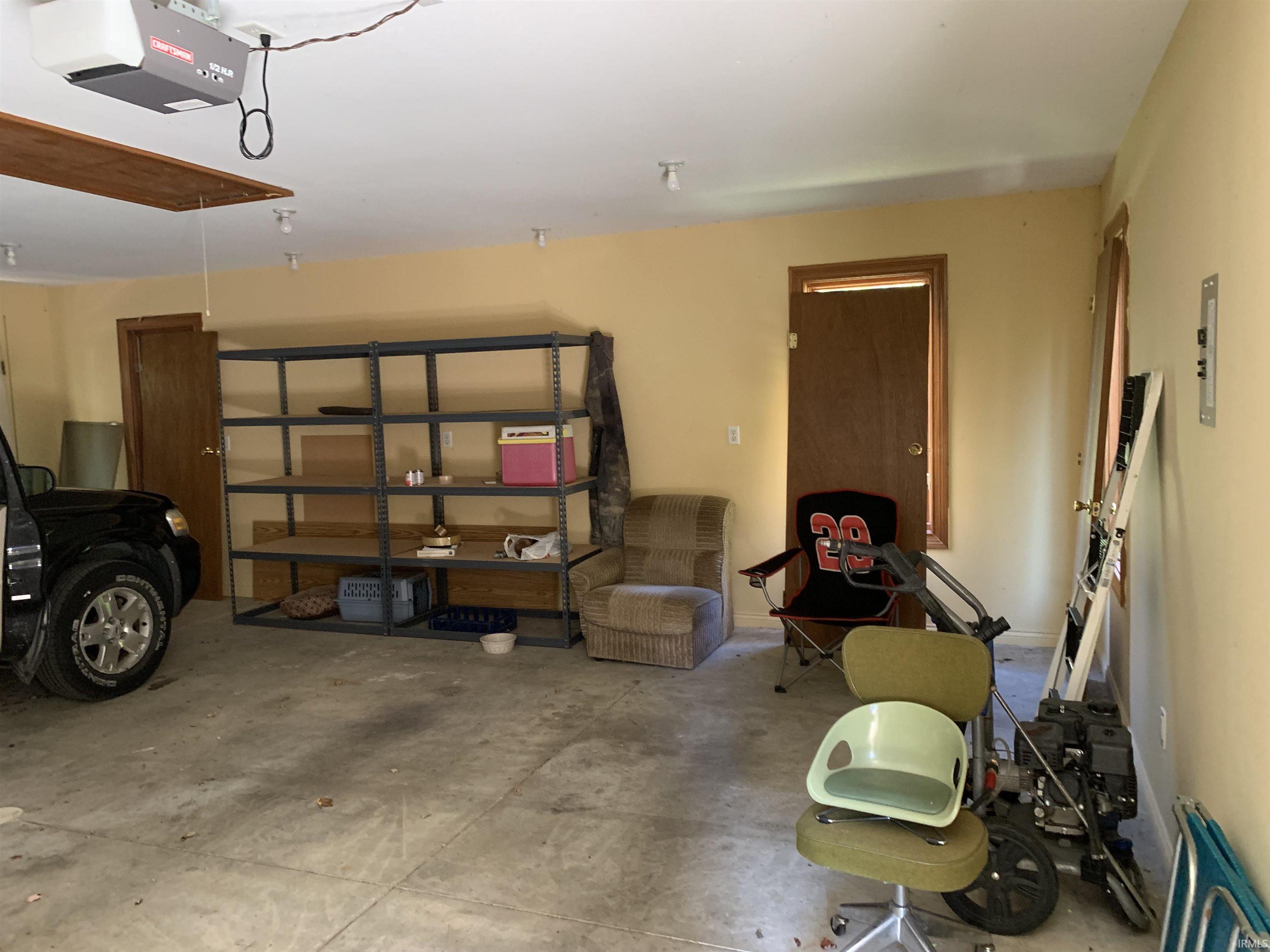 2 car Garage with a garage door opener