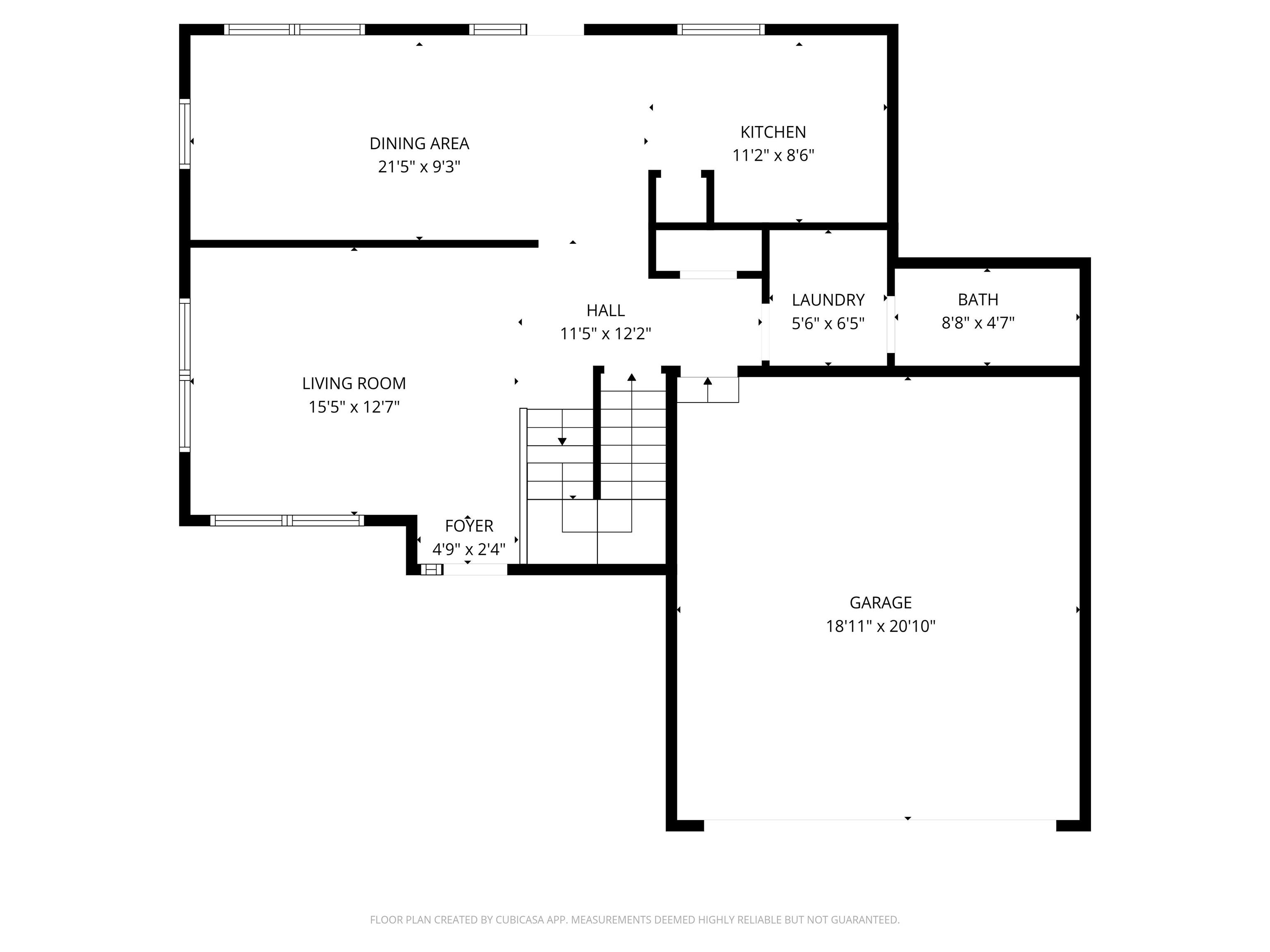 View of room layout