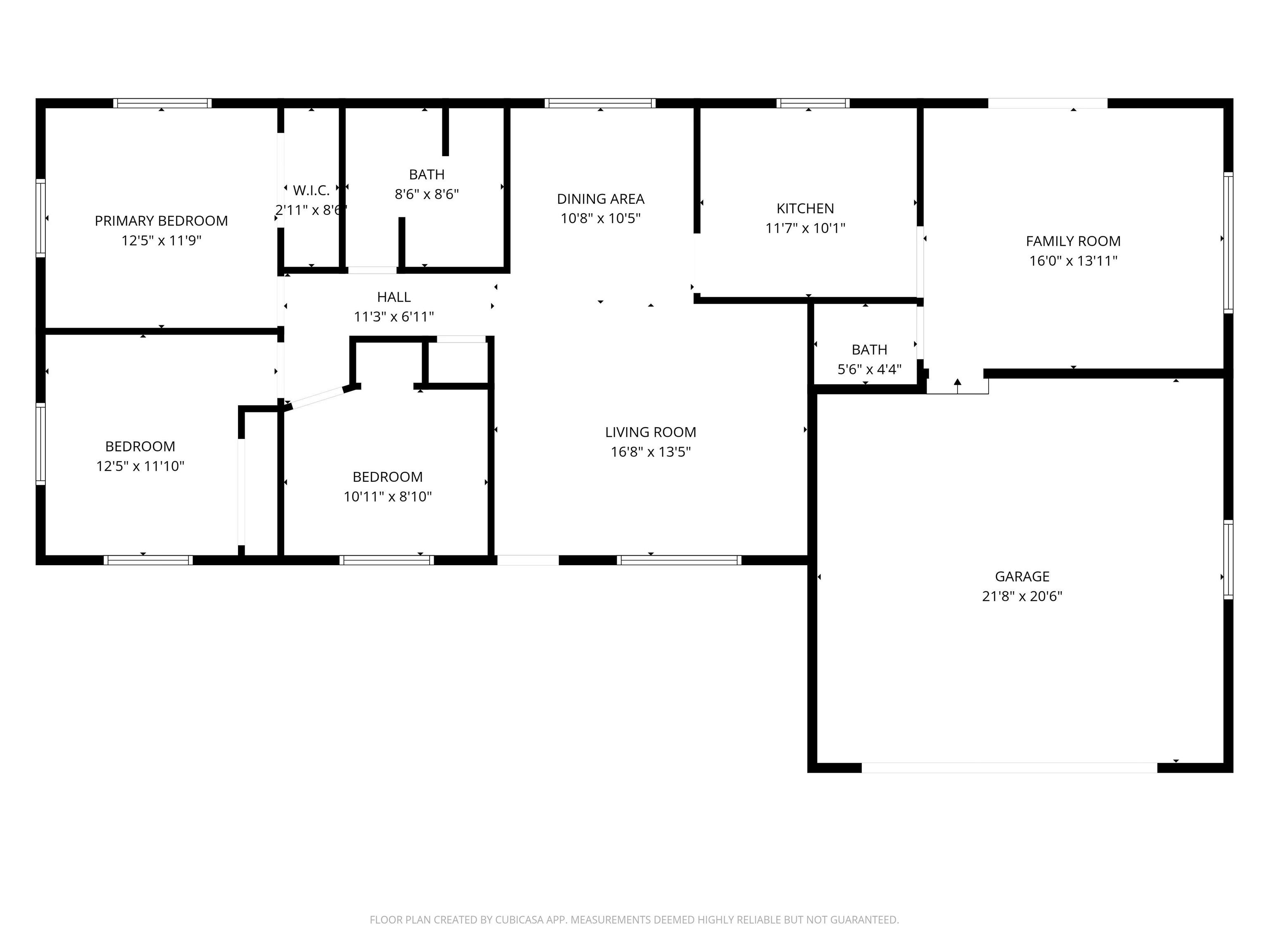 View of room layout