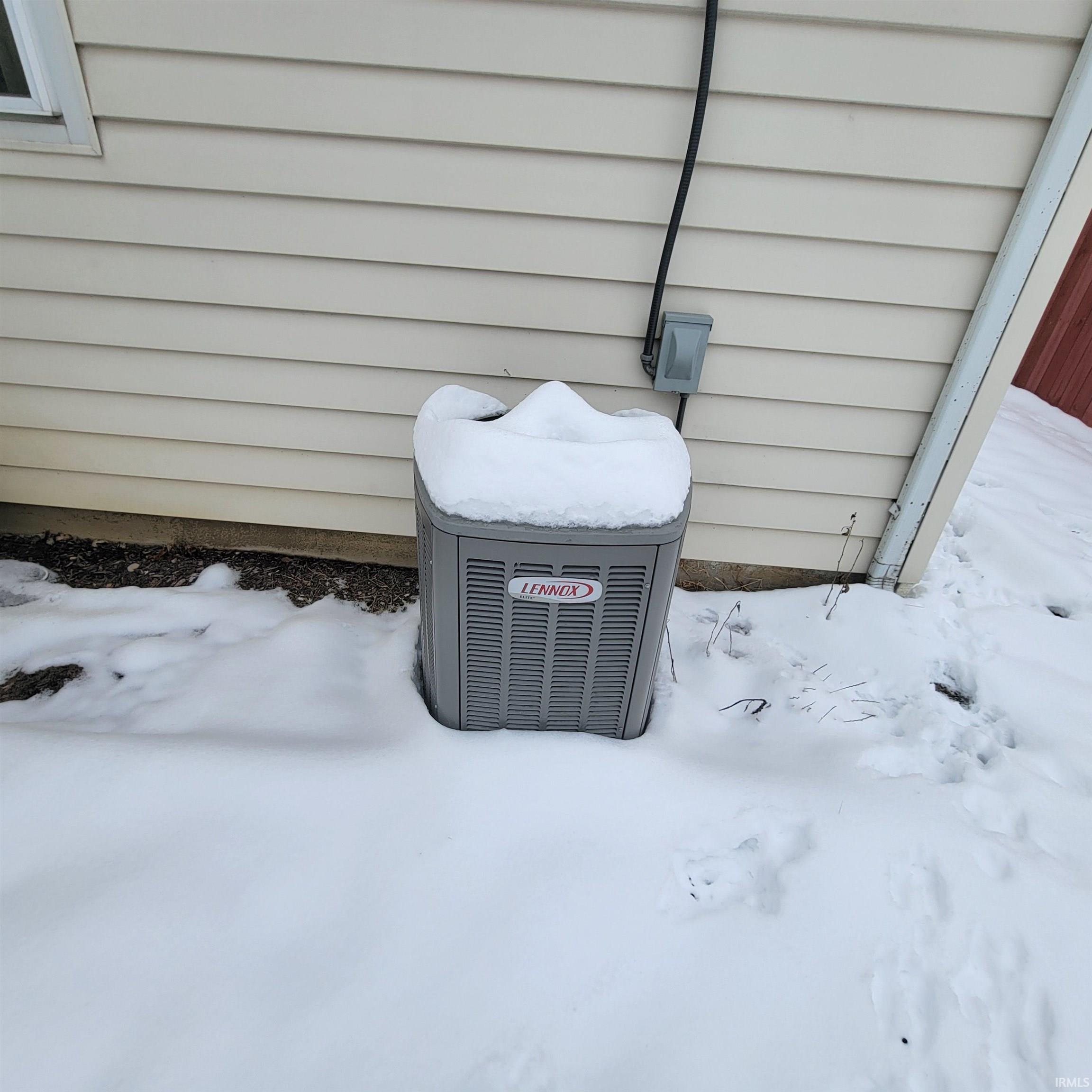 Exterior view of a central air condition unit