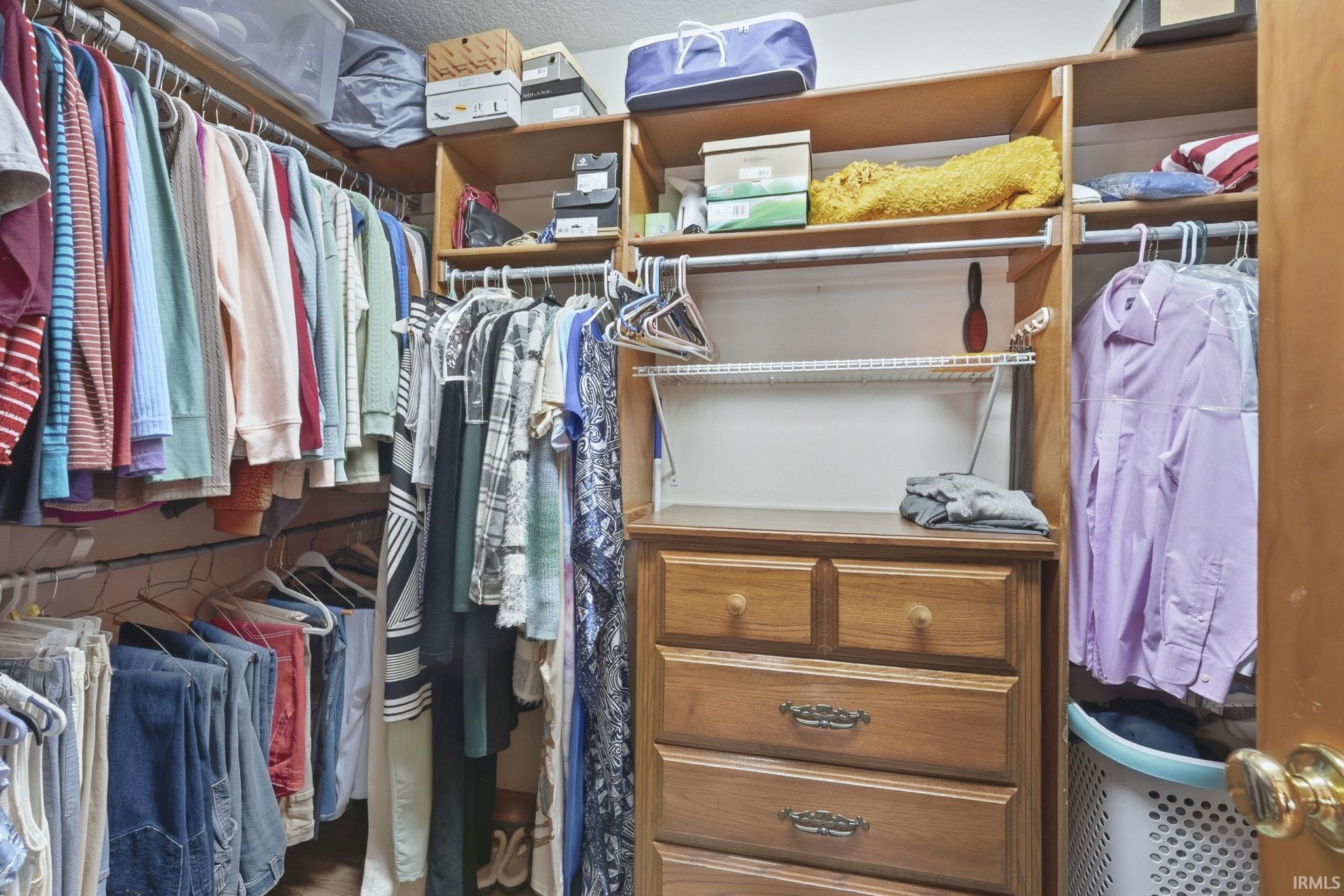 View of spacious closet