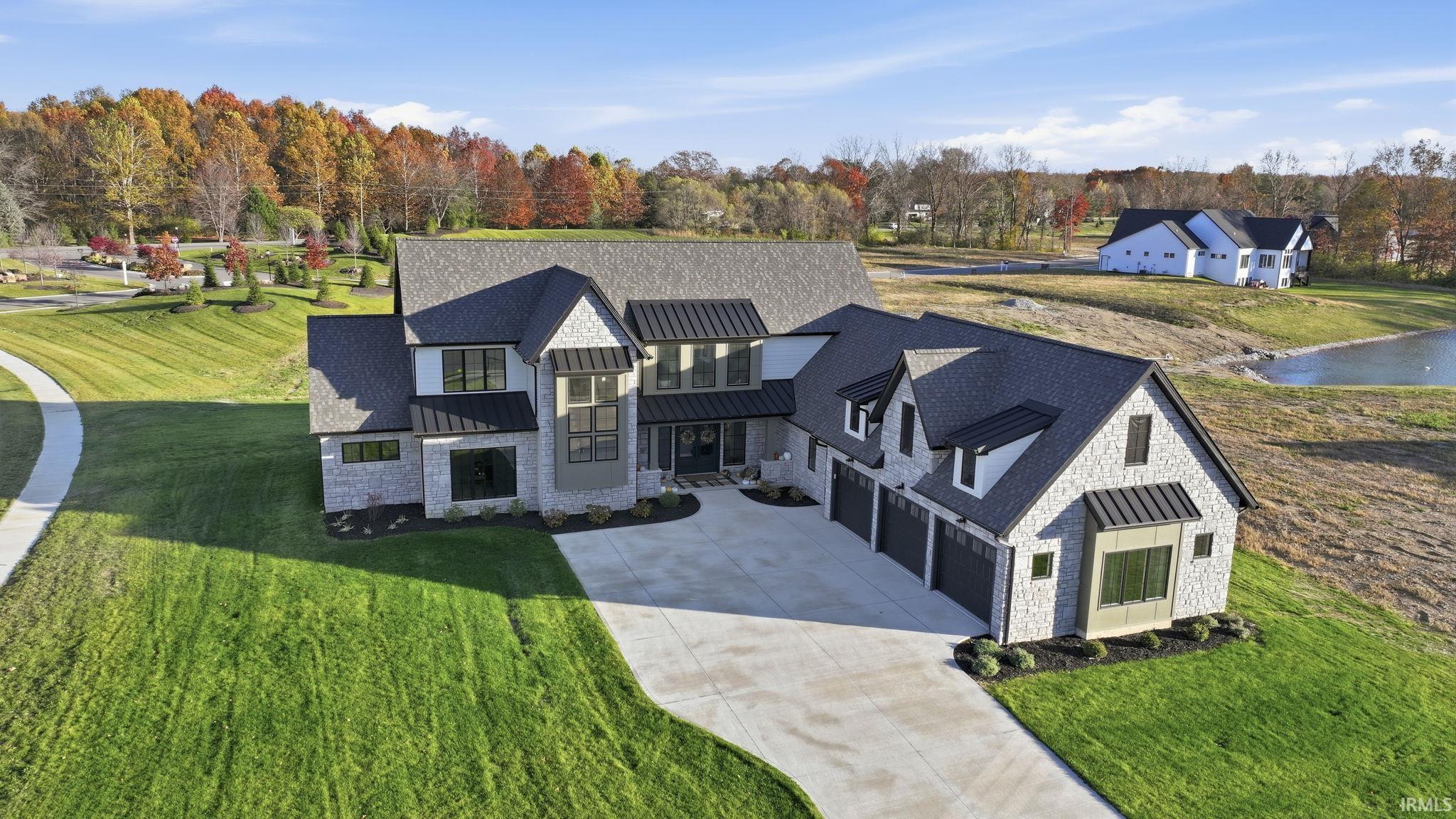 View from above of property