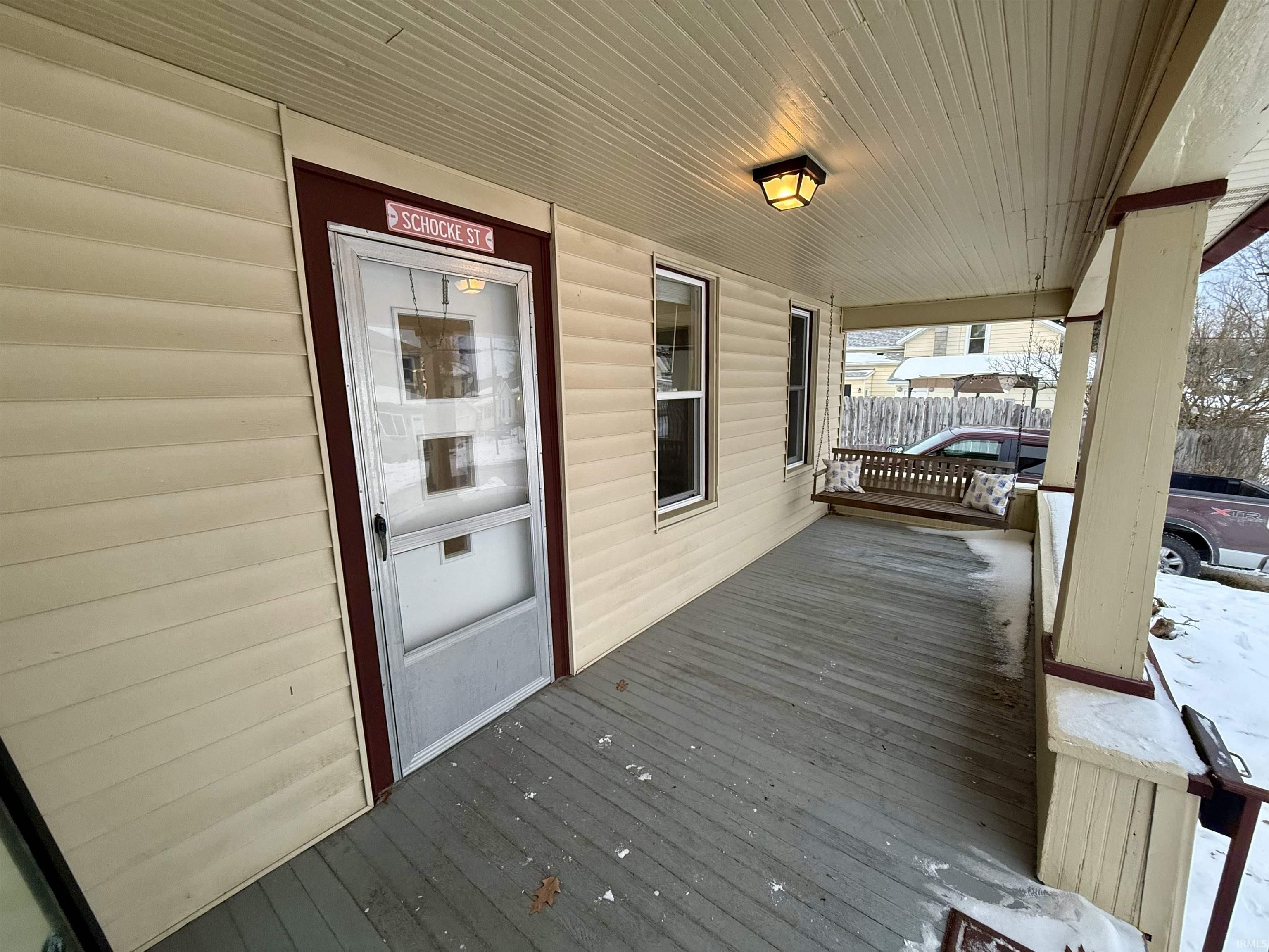 View of wooden porch