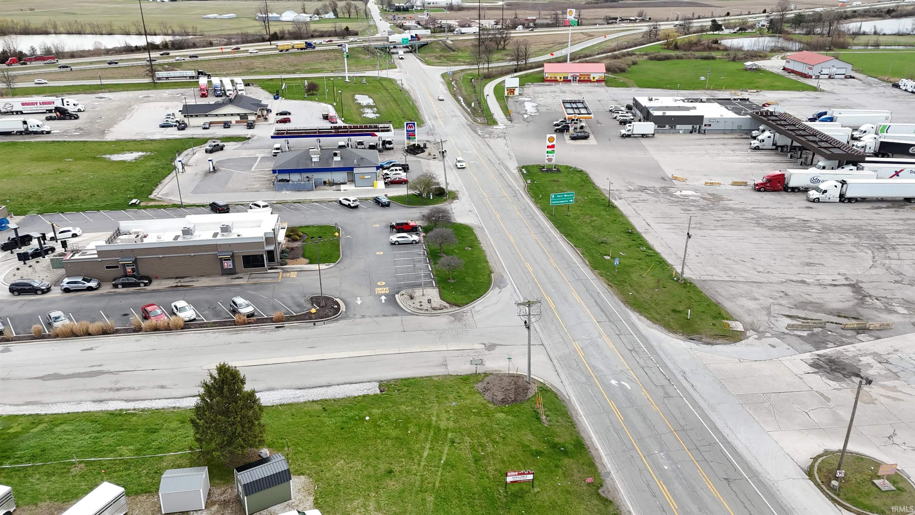 Drone / aerial view of industrial structures