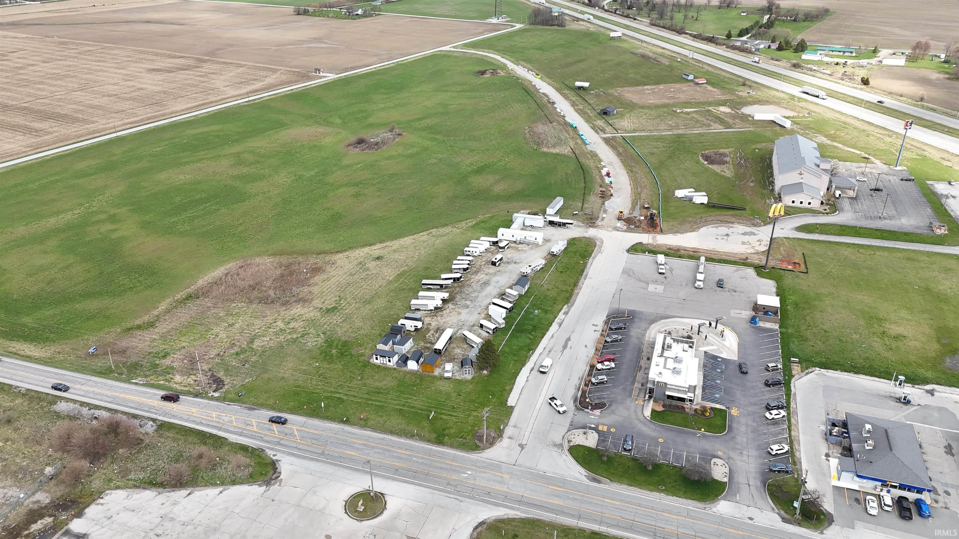 Aerial view of property and surrounding area