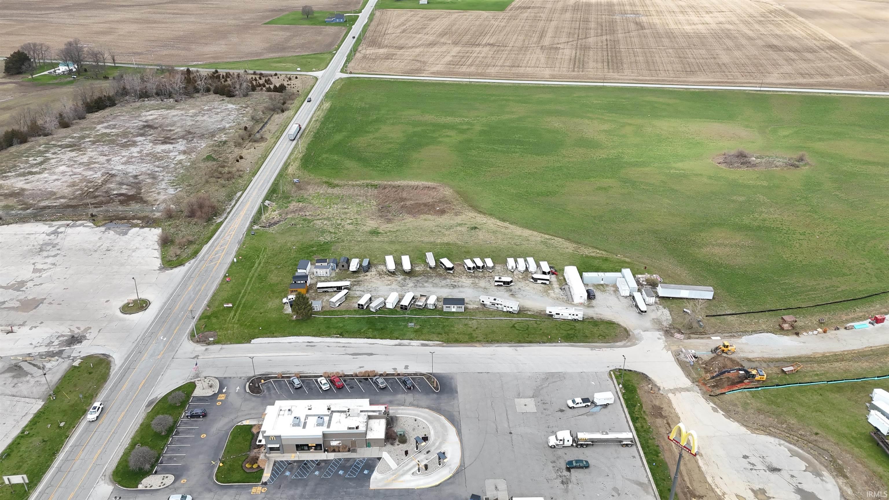 Aerial view of property and surrounding area