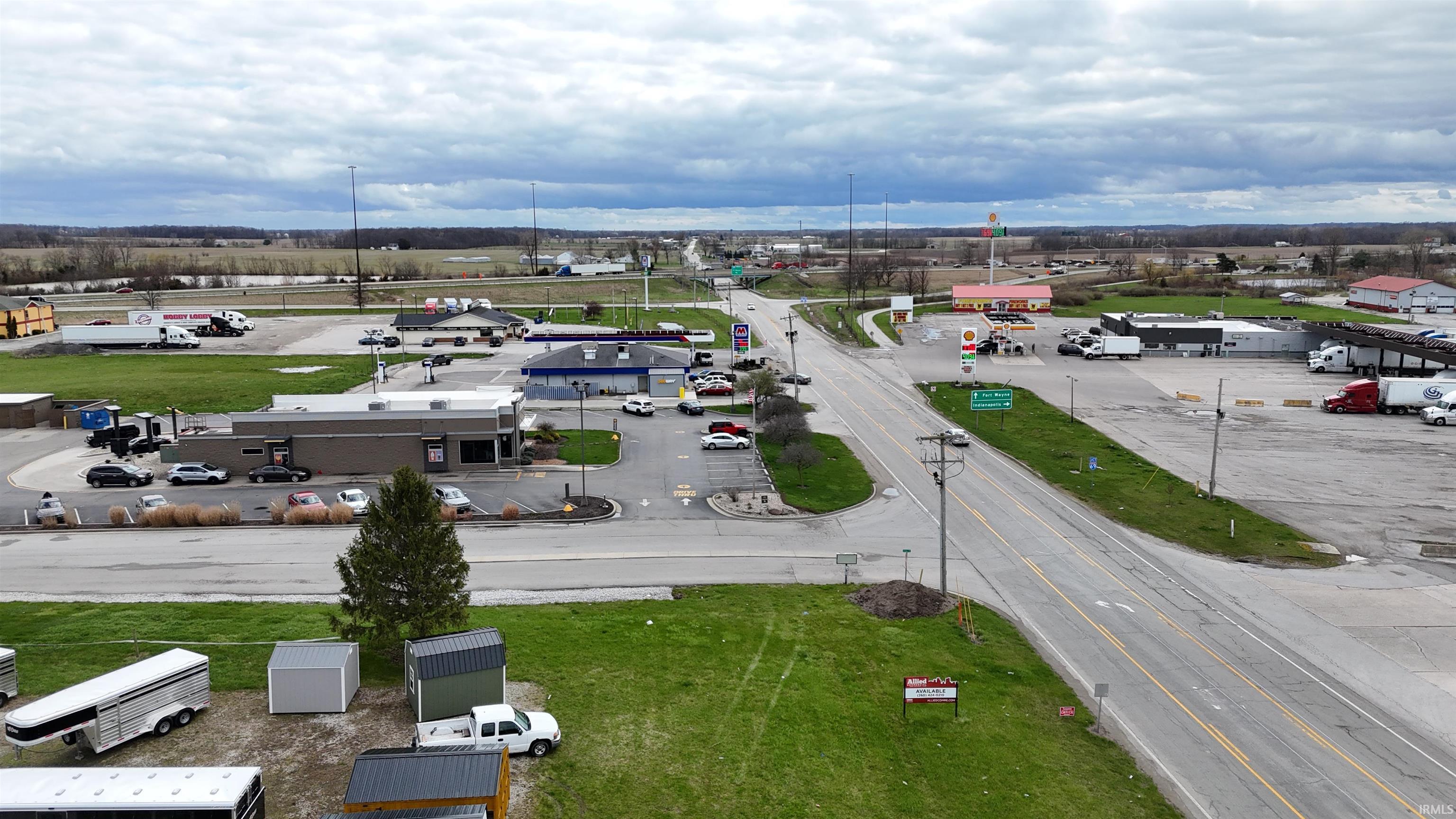Bird's eye view of industrial structures