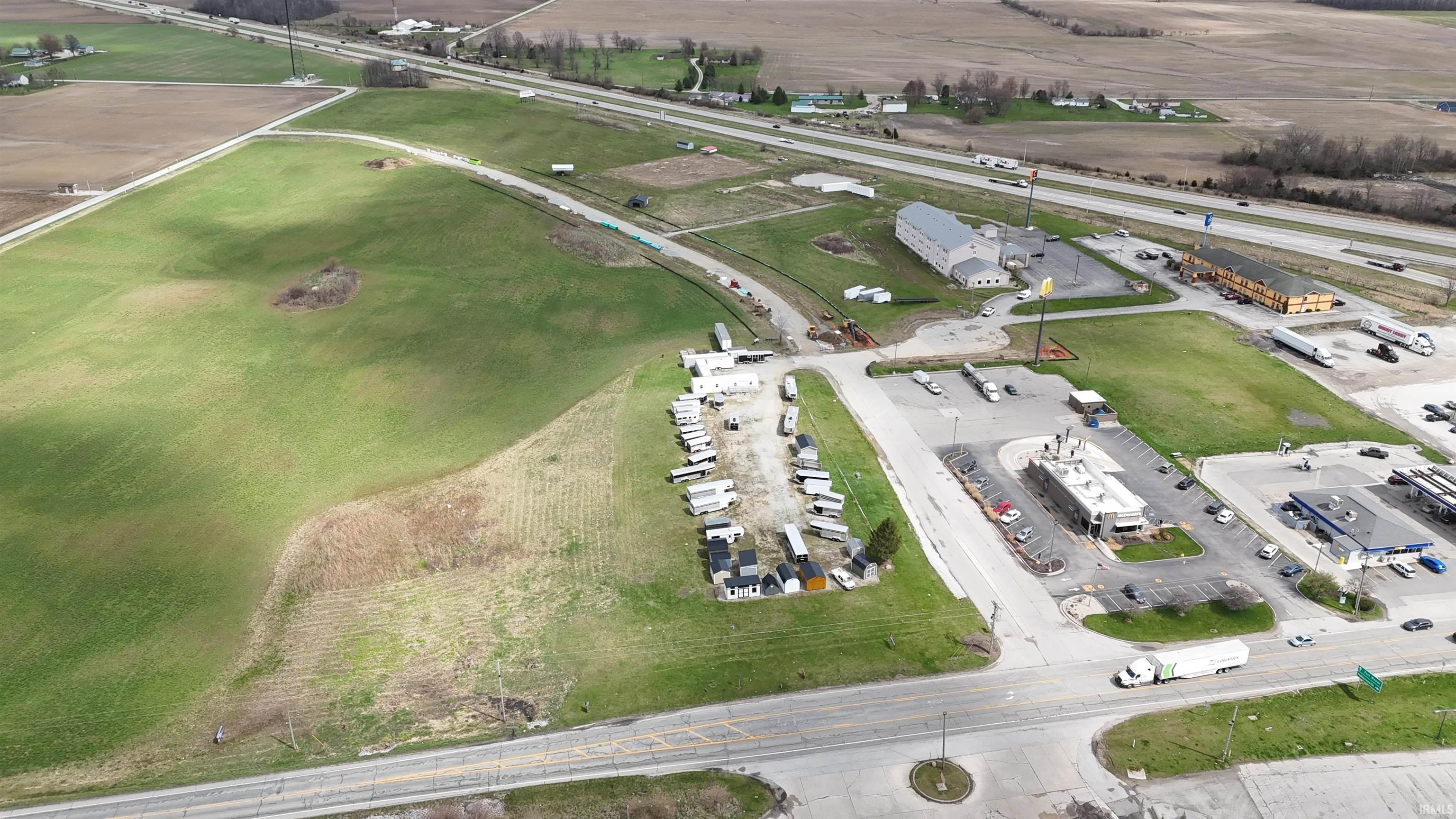 Aerial overview of property's location