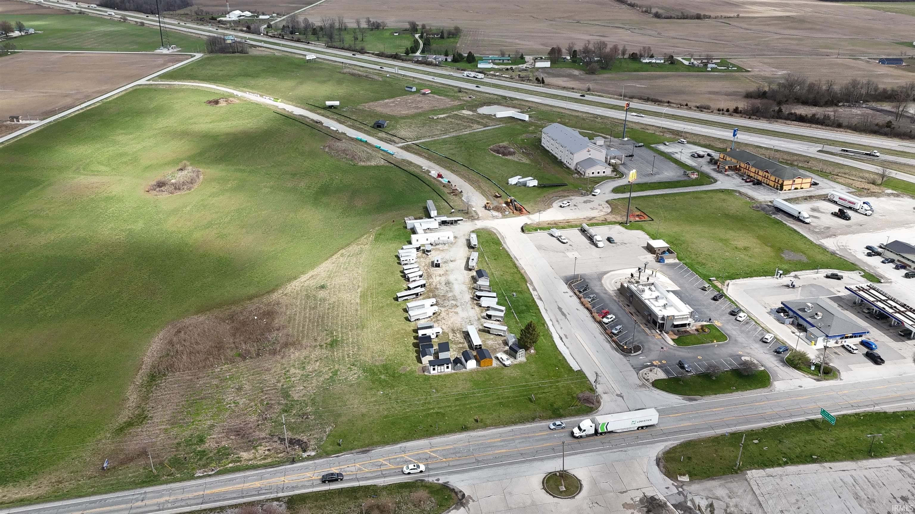 Aerial overview of property's location