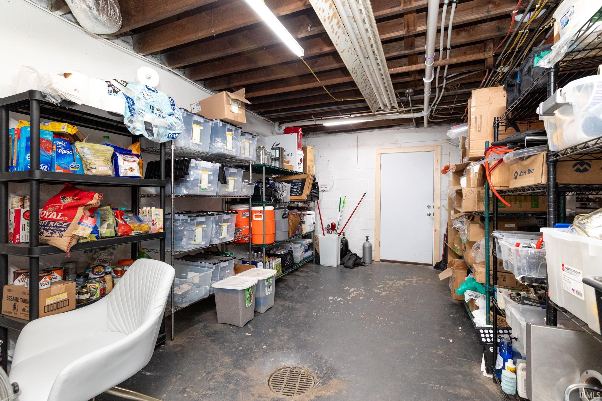 View of storage room