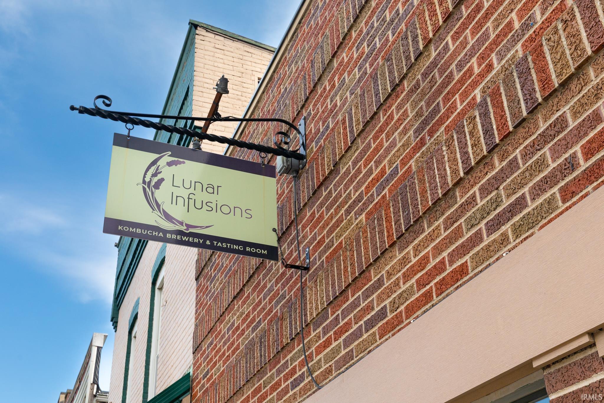 Exterior view of brick siding