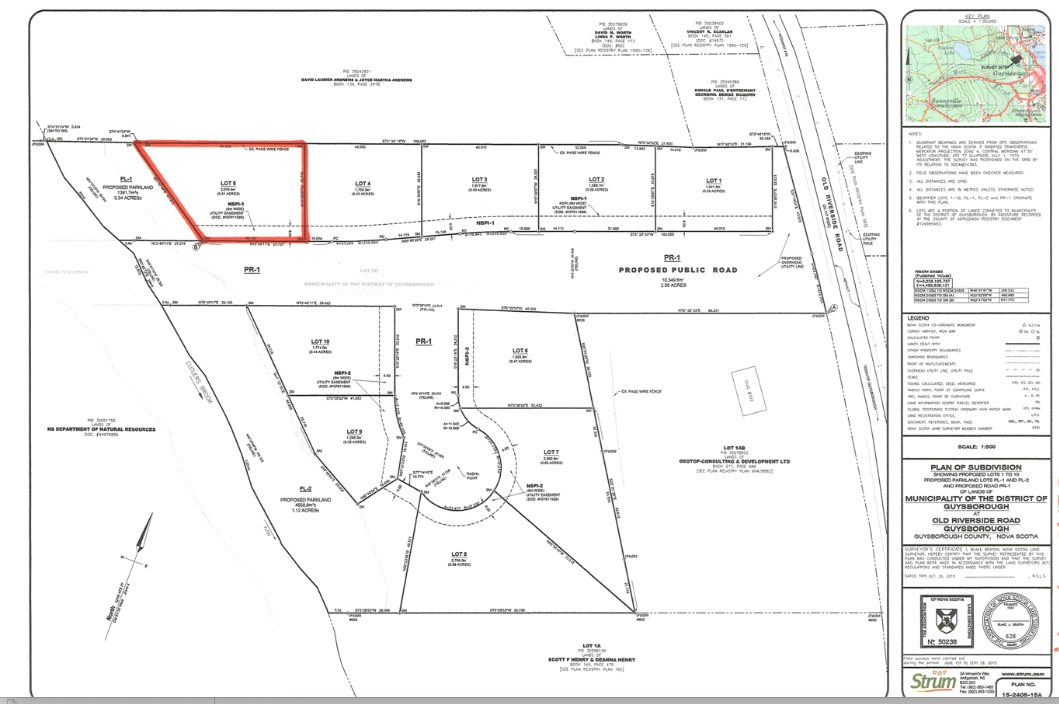$34,999.00: Lot 5 Culter Estates, Guysborough