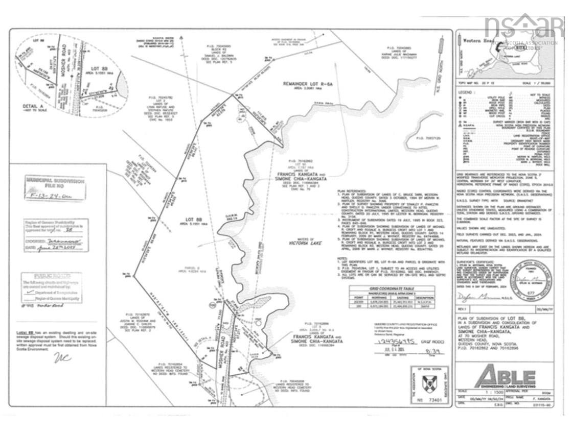 $150,000.00: Lot R-6A Mosher Road, Western Head