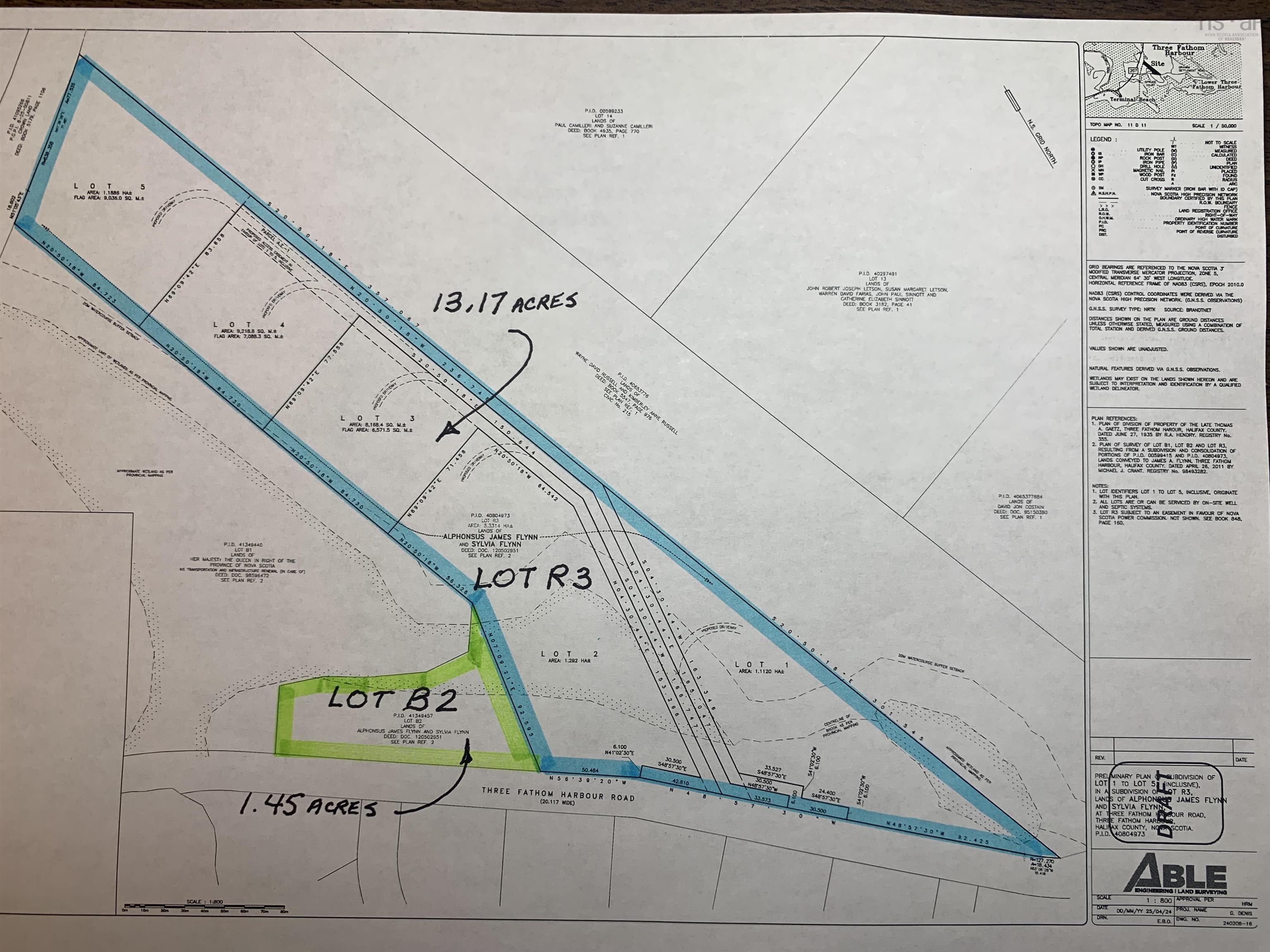 $189,000.00: Lot B2 Three Fathom Harbour Road, Three Fathom Harbour