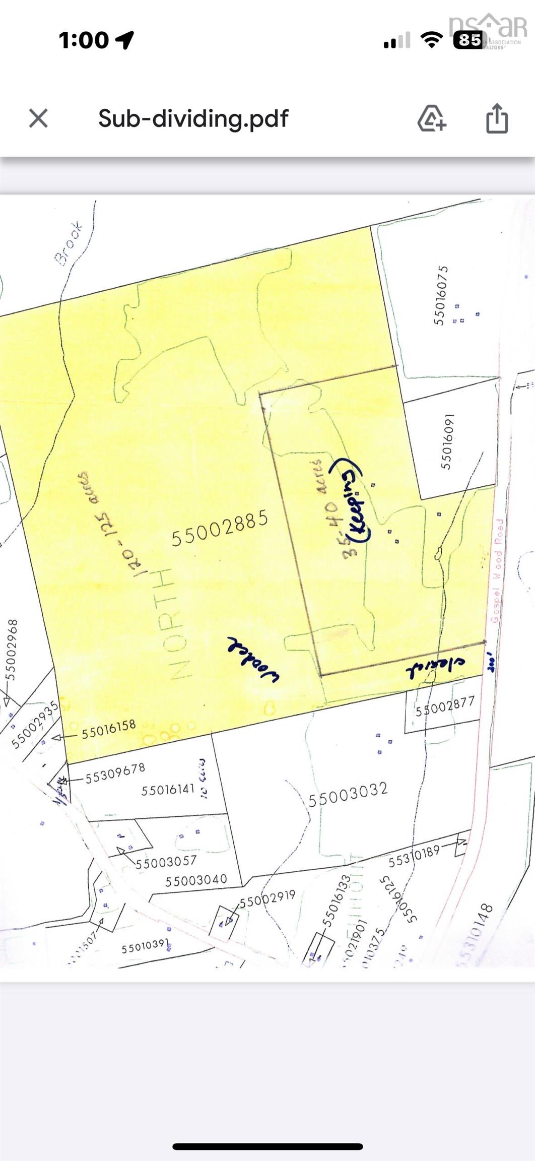 Acreage Gospel Road, Glenmont, NS (MLS® 202404211)