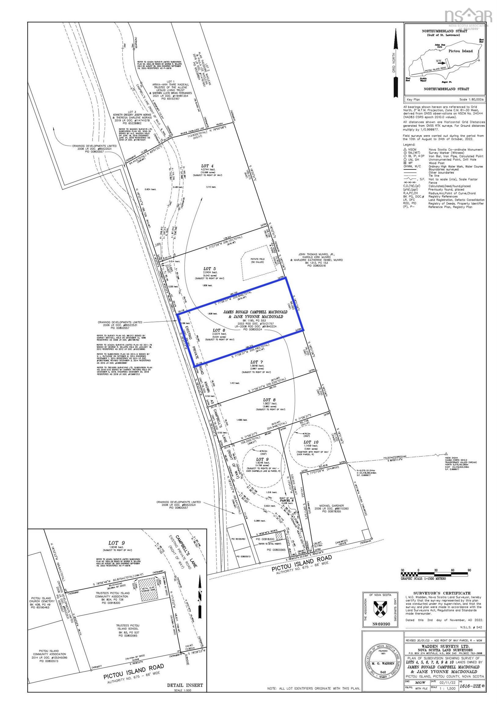 $49,900.00: Lot 6 Campbells Lane, Pictou Island