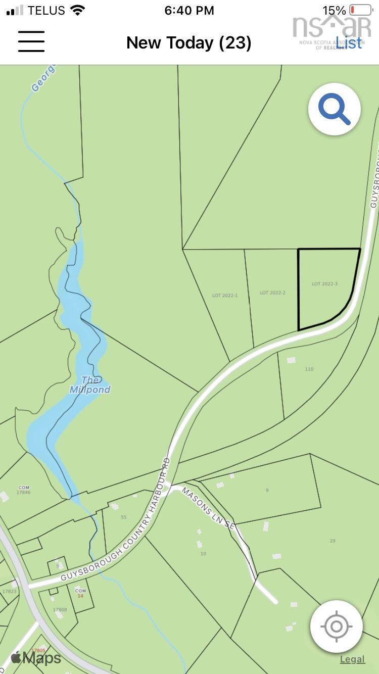 $22,000.00: Lot 2022-1 Country Harbour Road, Cross Roads Country Harbour