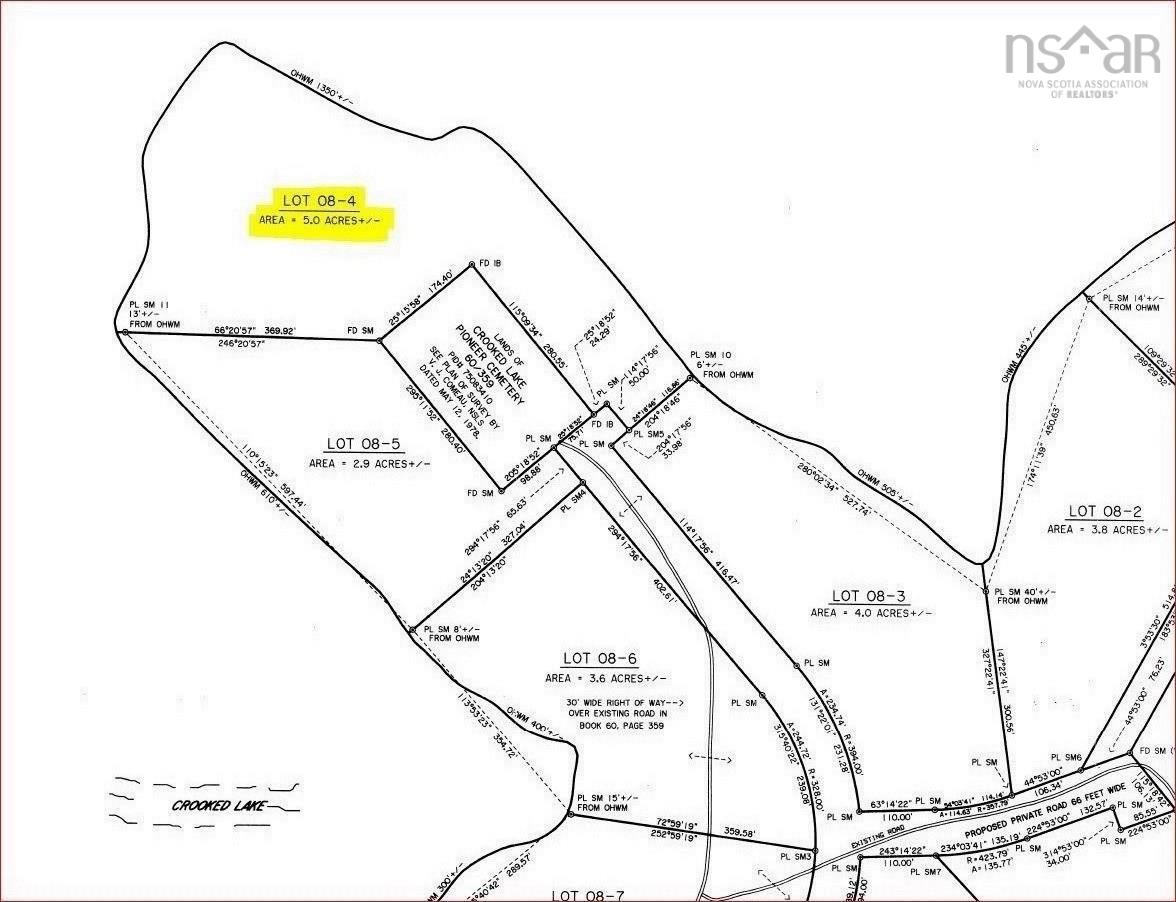$54,500.00: Lot 08-4 Crooked Lake Road, Framboise