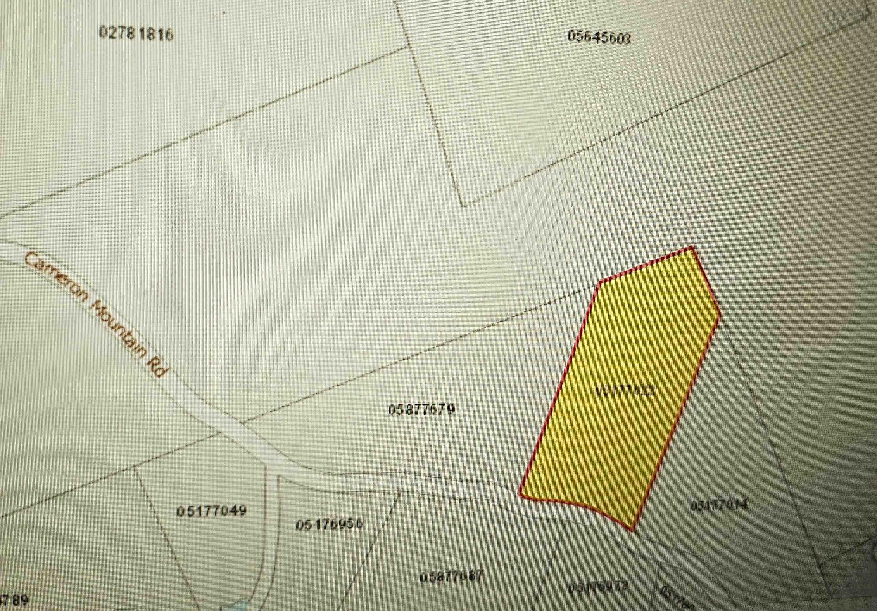$28,000.00: Lot 9 Cameron Mountain/Thibeau Road, Dundee