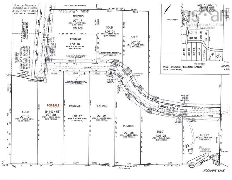 $84,900.00: Lot 20 Noonan Lake Lane, Simms Settlement