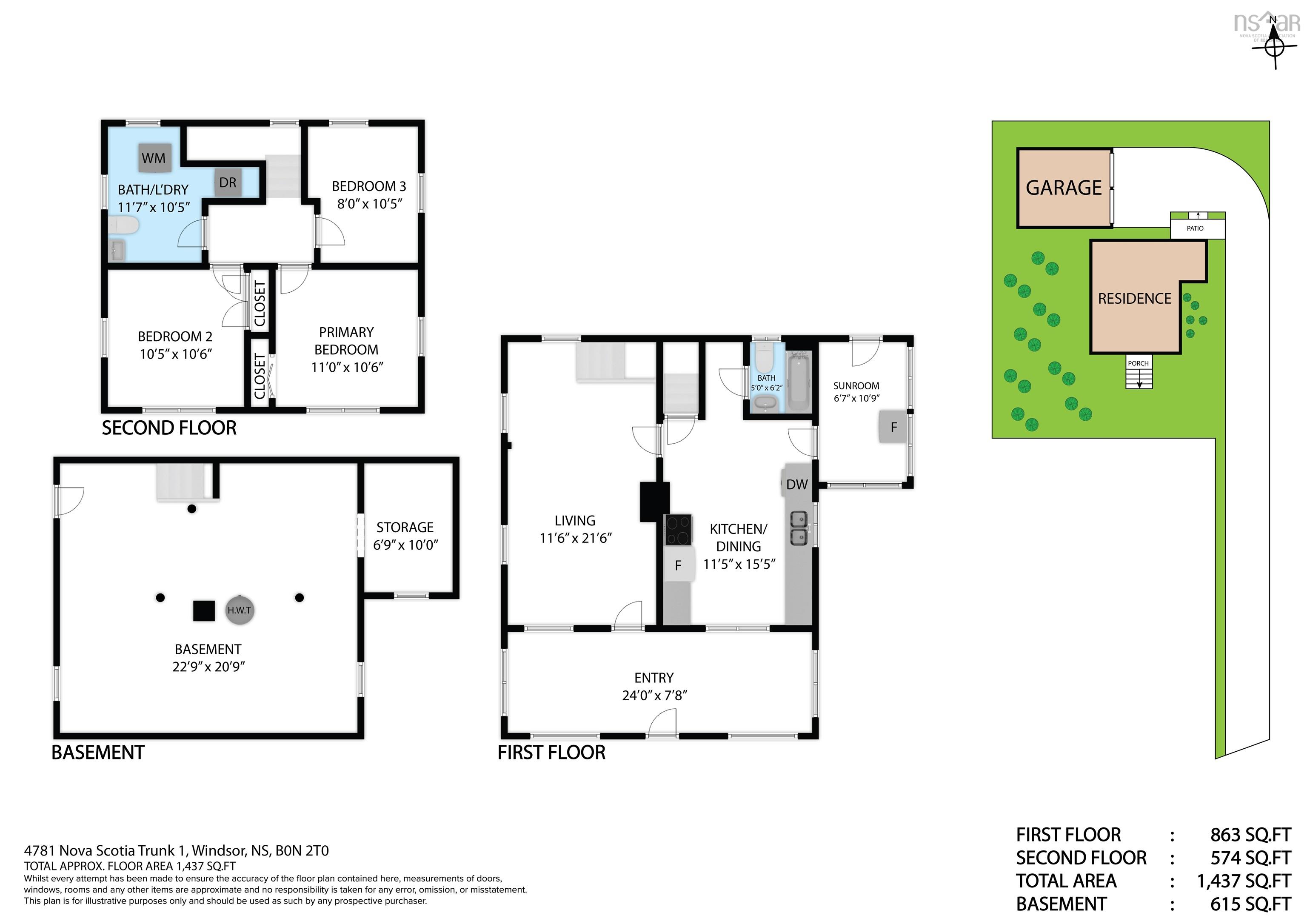 $298,500.00: 4781 Highway 1, Three Mile Plains