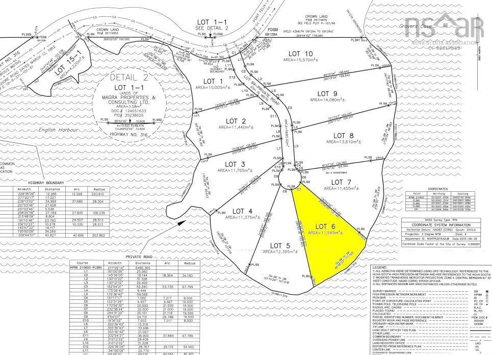 $136,800.00: Lot 6 316 Hwy (Grovers Point), Cole Harbour