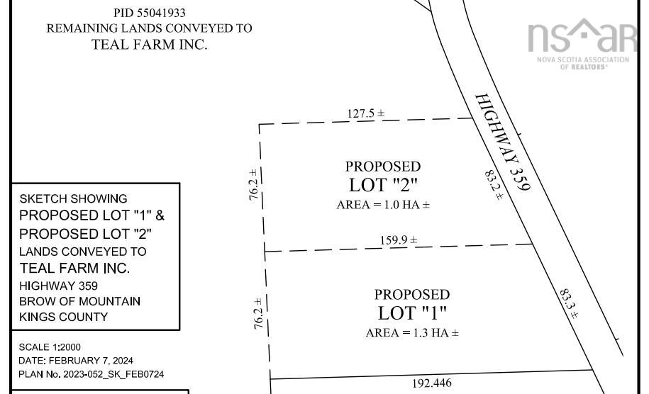 $59,900.00: Lot 1 Highway 359, Brow Of The Mountain