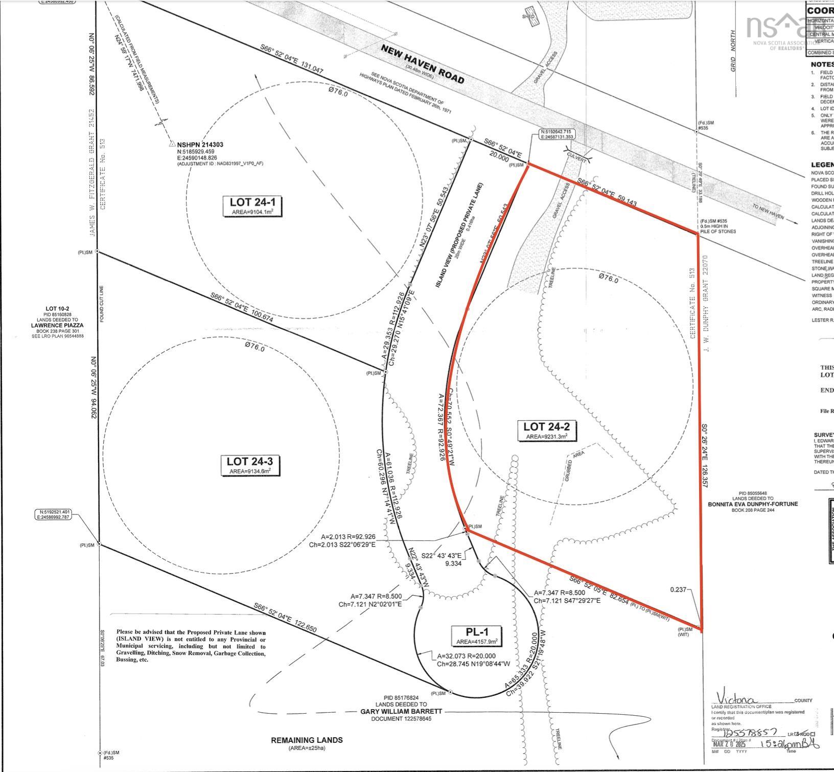 $94,000.00: Lot 24-2 White Point Road, White Point