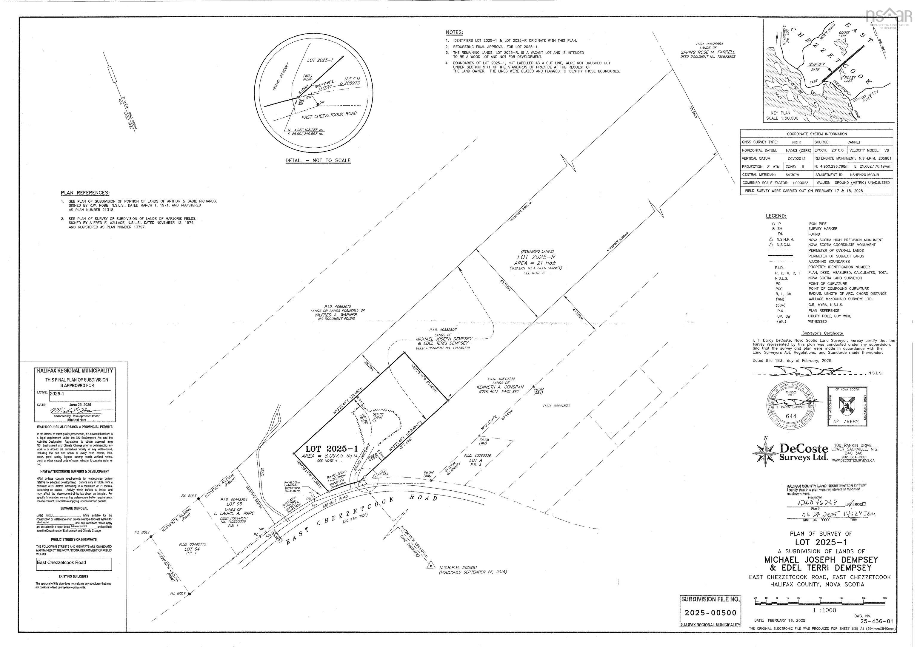 Lot 2025-1 East Chezzetcook Road, Chezzetcook, NS (MLS® 202511381)