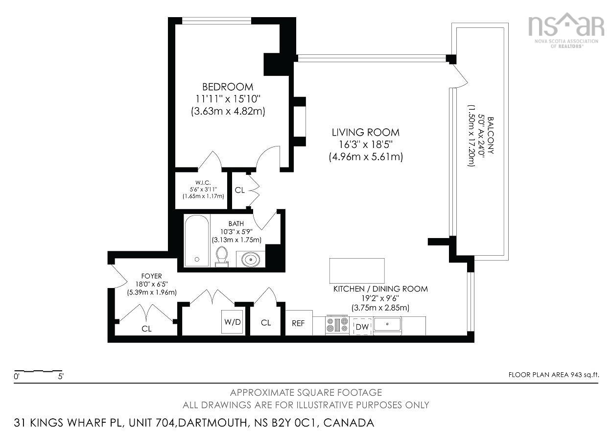 $595,000.00: 704 31 Kings Wharf Place, Dartmouth