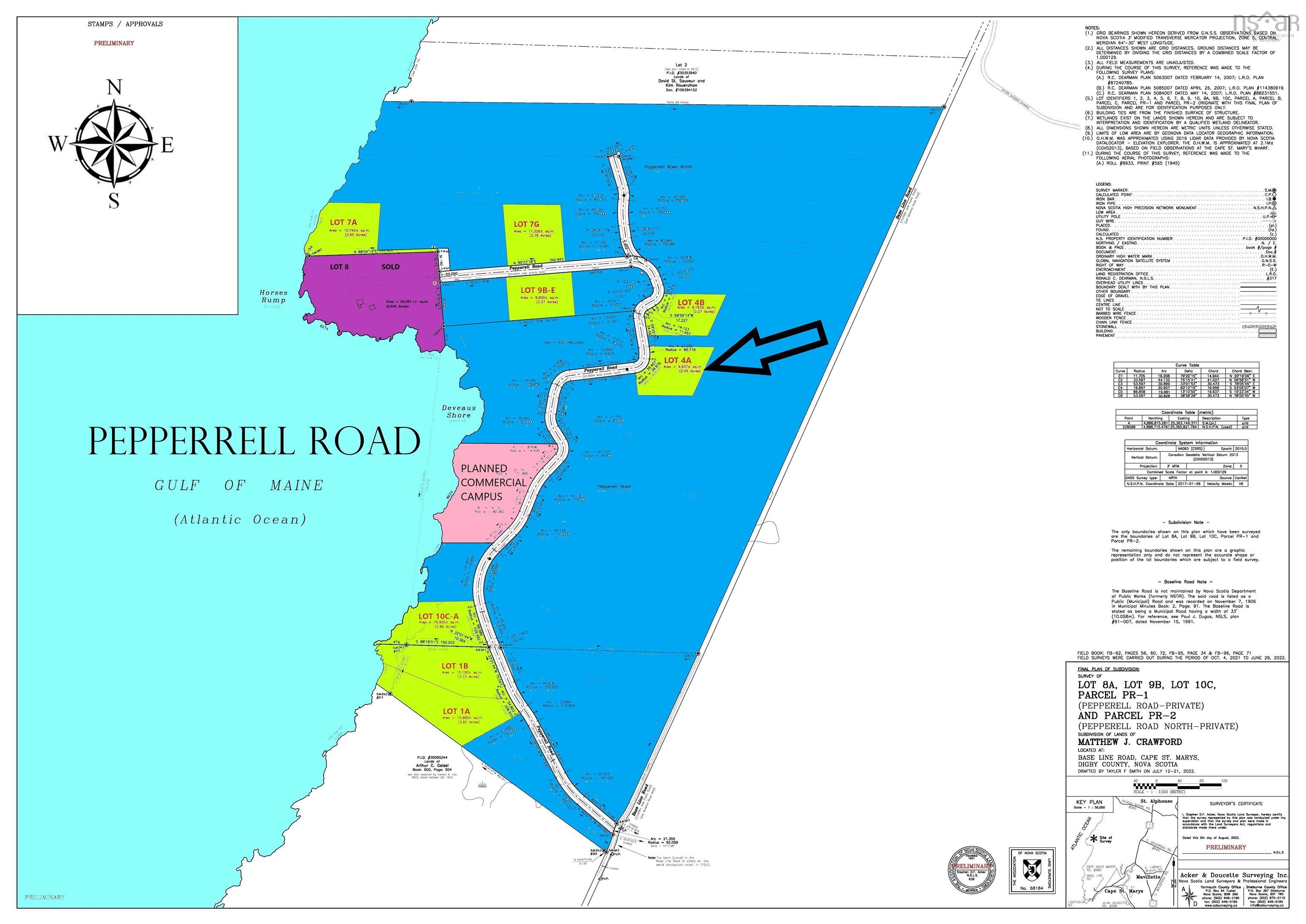 $133,498.00: Lot 4A Pepperrell Road, Cape St Marys