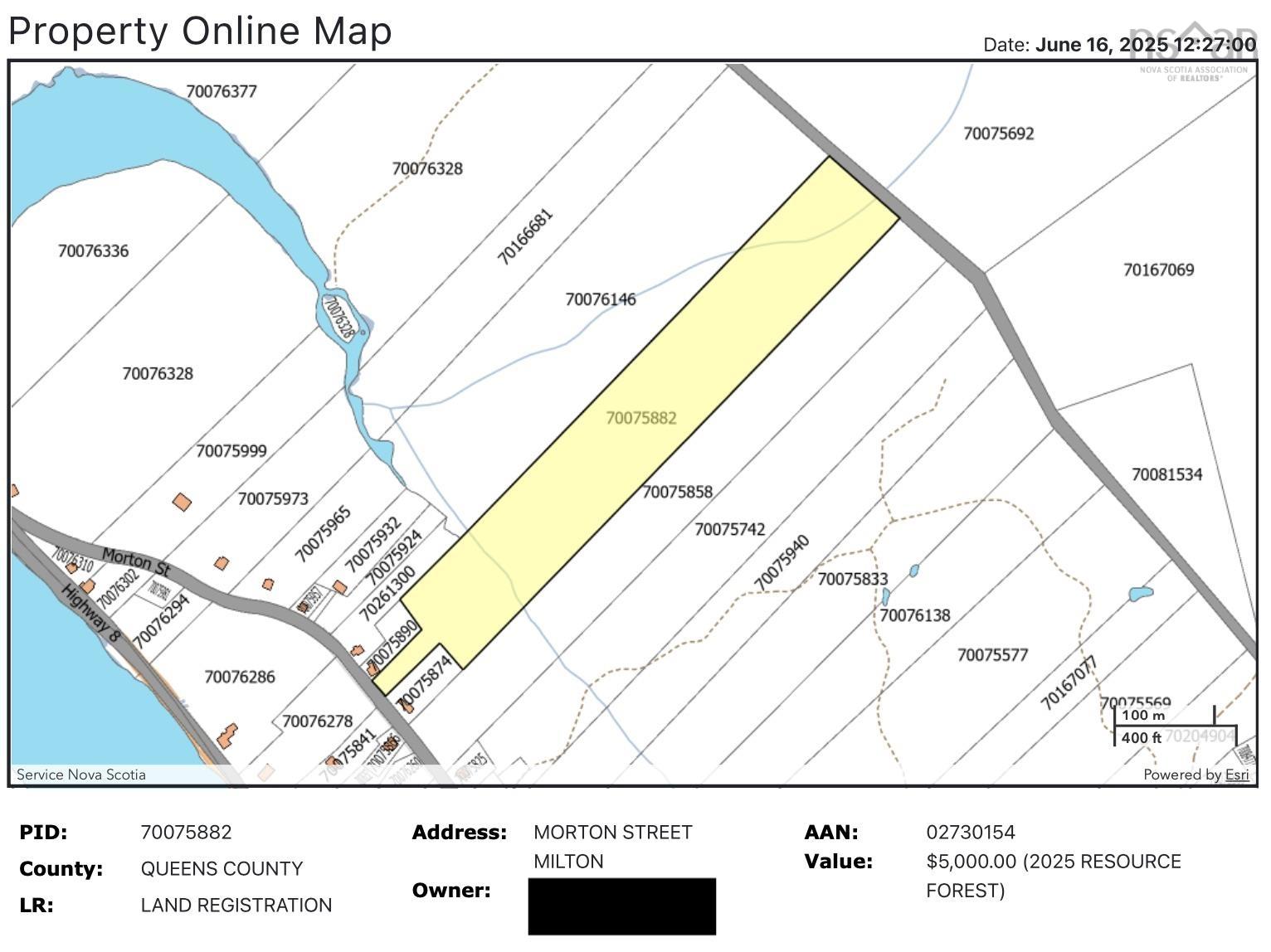 $28,000.00: Lot Morton Street, Milton