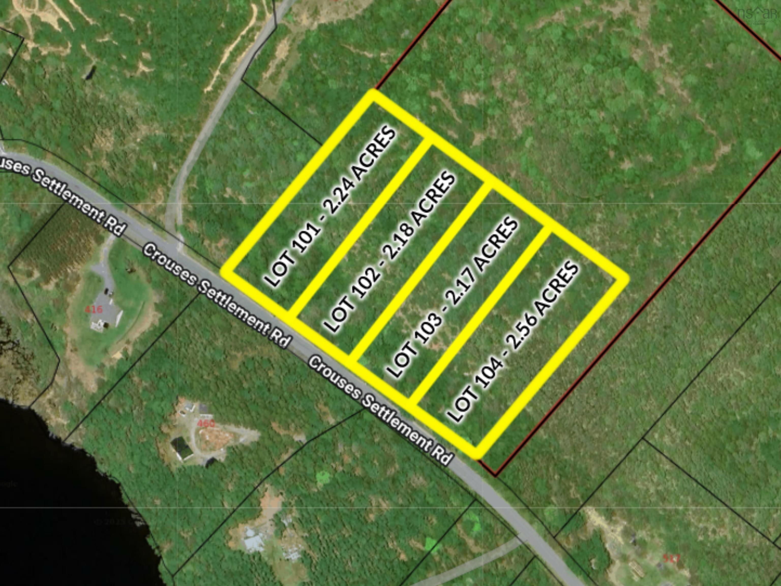$47,000.00: LOT 101 CROUSES SETTLEMENT Road, Crouses Settlement