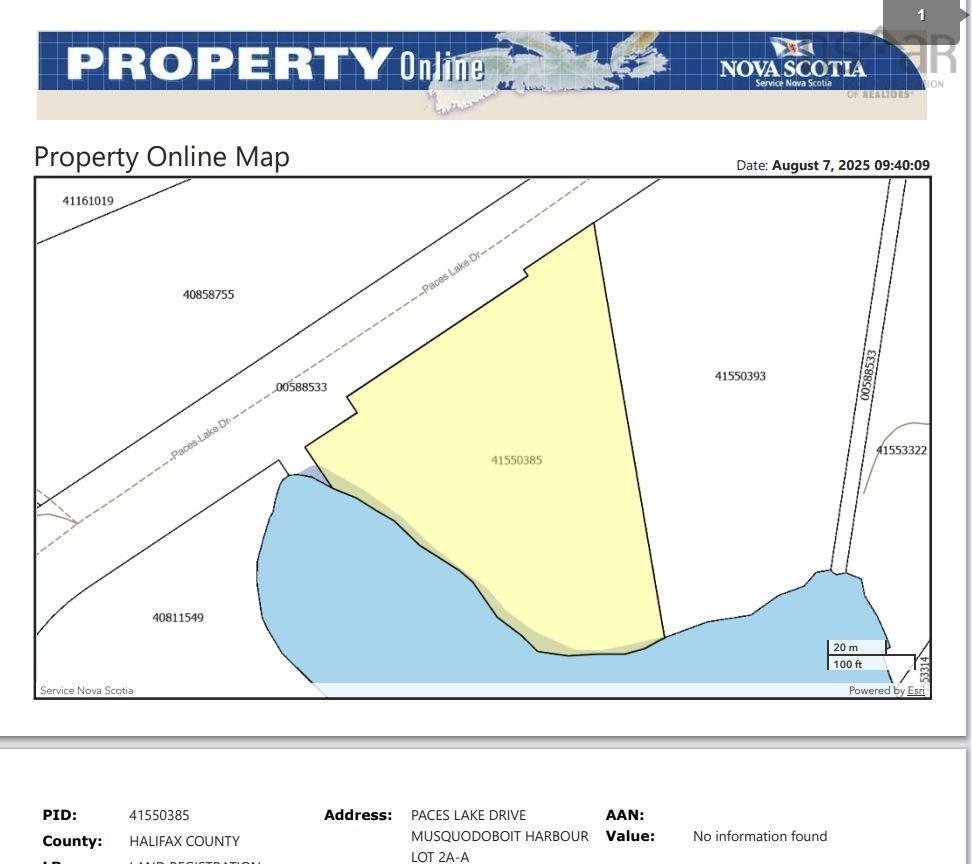 Lot 2a-a Paces Lake Drive, Musquodoboit Harbour, NS (MLS® 202519804)