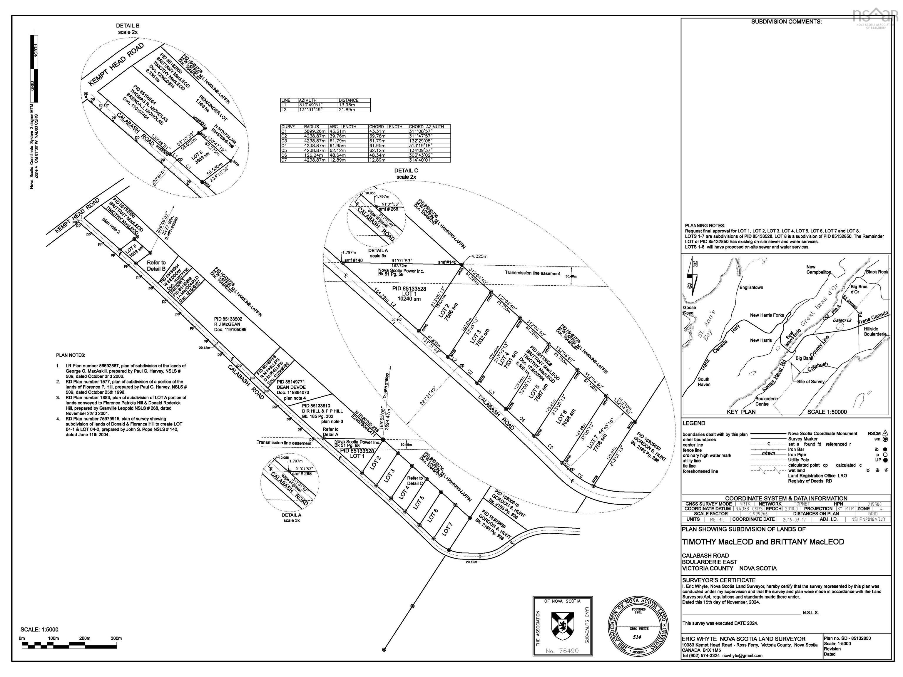 $39,000.00: Lot 3 Calabash Road, Boularderie East