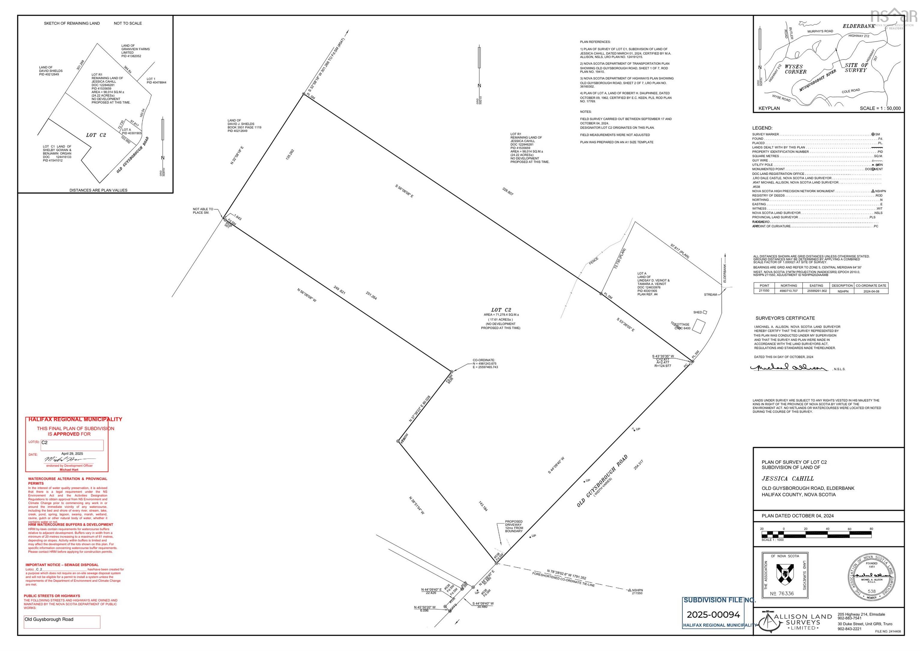 $134,900.00: Lot C2 OLD GUYSBOROUGH Road, Elderbank