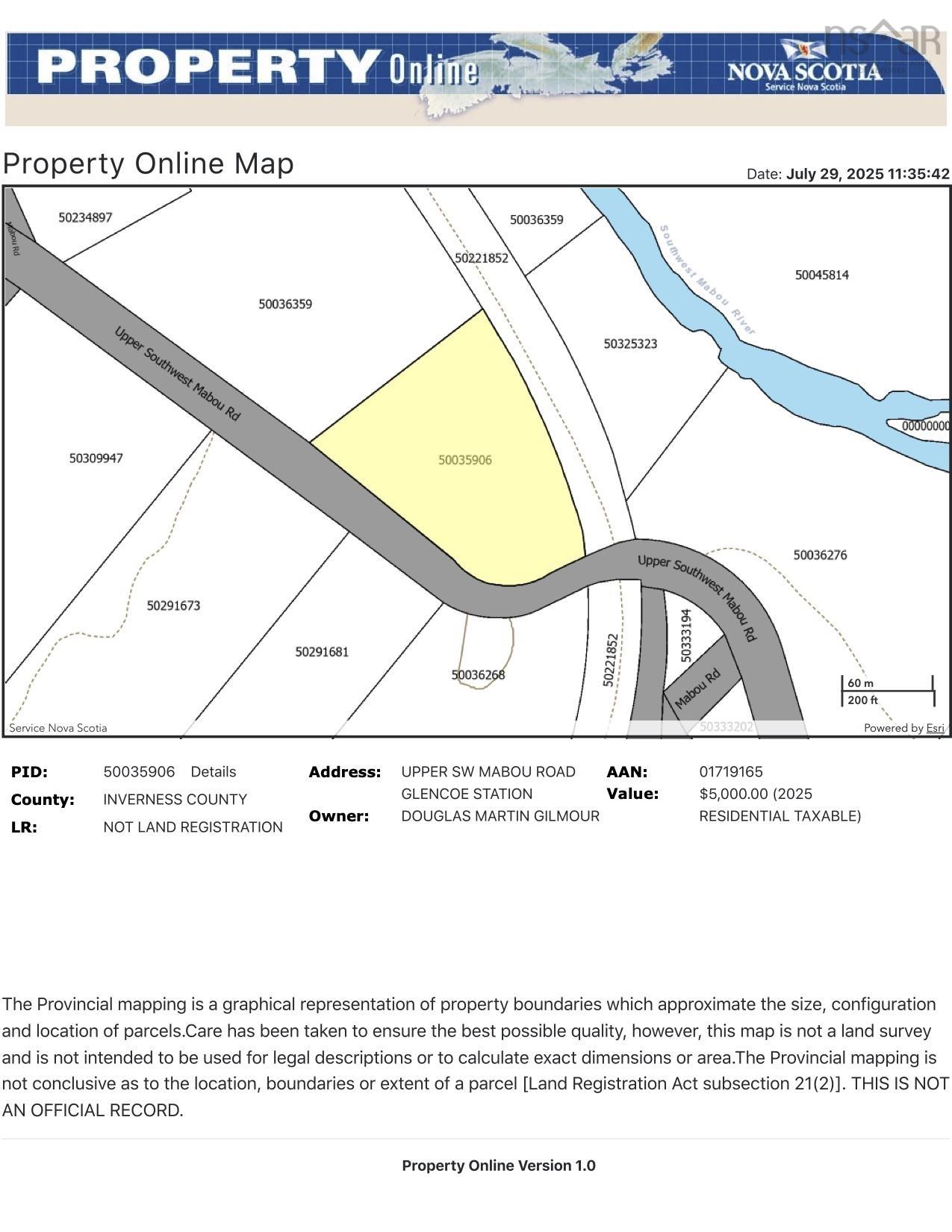 $29,900.00: Upper Southwest Mabou Road, Glencoe Station